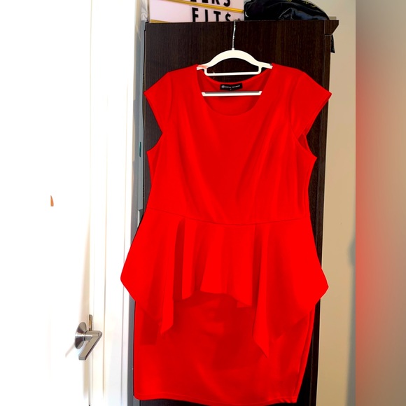 ♥️Red Peplum Work Dress♥️ - Picture 3 of 5
